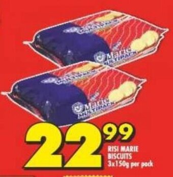 Shoprite RISI MARIE BISCUITS 3x150g per pack offer