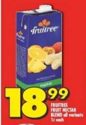 Shoprite FRUITREE FRUIT NECTAR BLEND all variants 1L offer