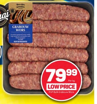 Pick n Pay PnP Bulk Grabouw Wors offer