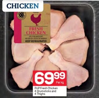 Pick n Pay PnP Fresh Chicken 4 Drumsticks and 4 Thighs offer