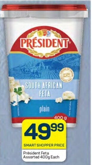 Pick n Pay Président Feta Assorted 400g Each offer