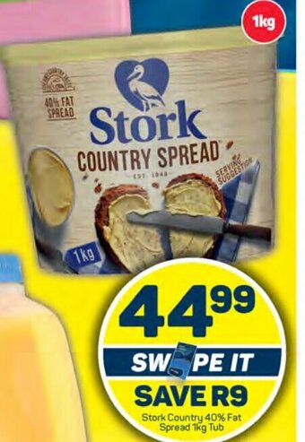 Pick n Pay Stork Country 40% Fat Spread 1kg Tub offer