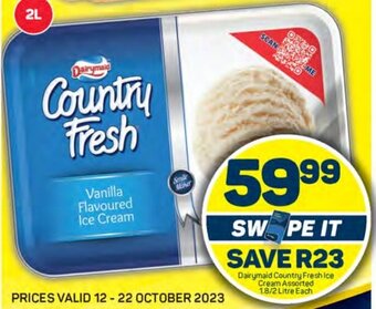 Pick n Pay Dairymaid Country Fresh Ice Cream Assorted 1.8/2 Litre Each offer
