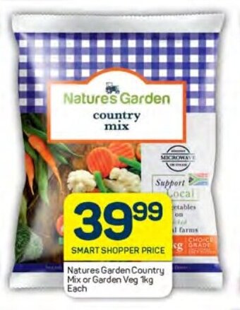 Pick n Pay Natures Garden Country Mix or Garden Veg 1kg Each offer