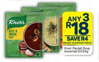 Pick n Pay Knorr Packet Soup Assorted 50/54g offer