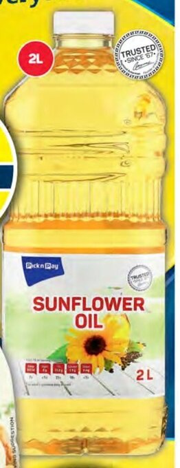 Pick n Pay PnP Sunflower Oil 2 Litre offer