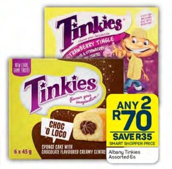 Pick n Pay Albany Tinkies Assorted 6s offer