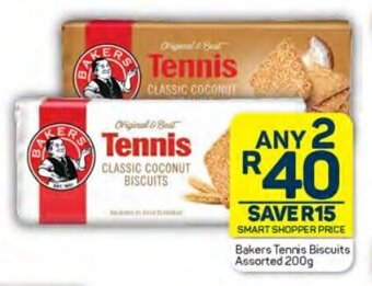 Pick n Pay Bakers Tennis Biscuits Assorted 200g offer