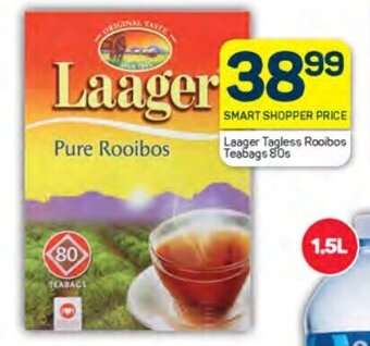 Pick n Pay Laager Tagless Rooibos Teabags 80s offer