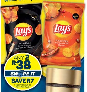 Pick n Pay Lay's Potato Chips Assorted 120g offer