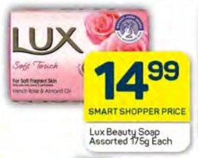 Pick n Pay Lux Beauty Soap Assorted 175g Each offer
