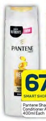 Pick n Pay Pantene Shampoo or Conditioner Assorted 400ml Each offer