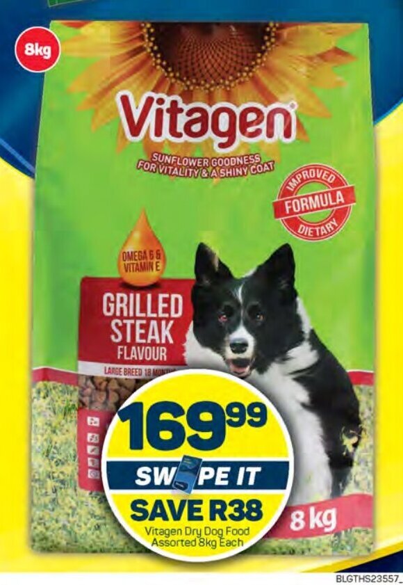 Vitagen Dry Dog Food Assorted 8kg Each offer at Pick n Pay