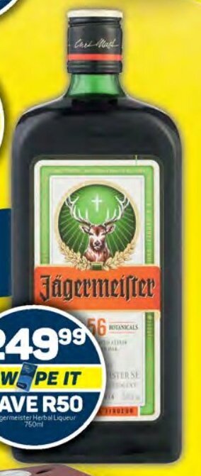 Pick n Pay Jagermeister Herbal Liqueur 750ml offer