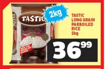 Usave TASTIC LONG GRAIN PARBOILED RICE 2kg offer