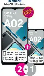 Game 2 x Samsung Galaxy A02 4G Smartphone-On Red Flexi 125 (24 Month) & Promo 65 x 24 offer