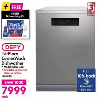 Makro Defy 15-Place Corner Wash Dishwasher DDW 356 offer