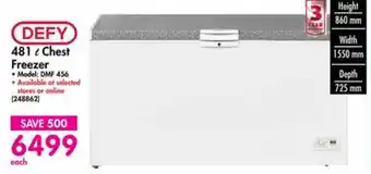 Makro Defy 481 Chest Freezer DMF 456 offer