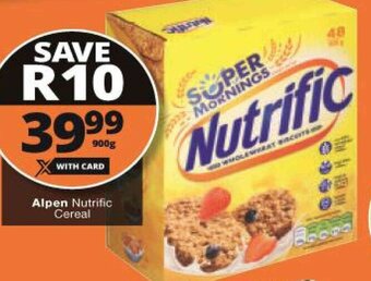 Checkers Alpen Nutrific Cereal 900g offer