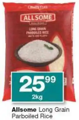Checkers Allsome Long Grain Parboiled Rice 2kg offer