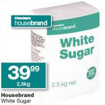 Checkers Housebrand White Sugar 2,5kg offer