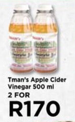 Food Lover's Market Tman's Apple Cider Vinegar 500ml offer