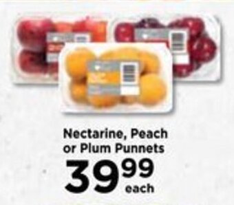Food Lover's Market Nectarine, Peach or Plum Punnets offer