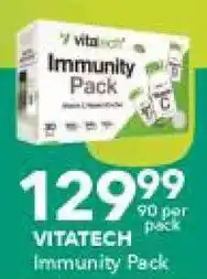 Checkers Vitatech Immunity Pack 90 per pack offer