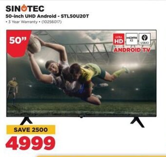HiFi Corp SINOTEC 50-inch UHD Android - STL50U20T offer
