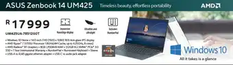 Computer Mania Asus Zenbook 14 UM425 offer