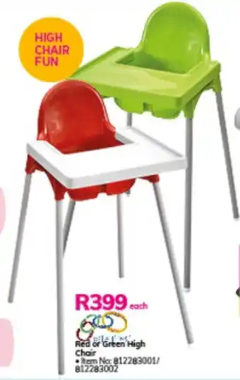 Game Red or Green High Chair offer