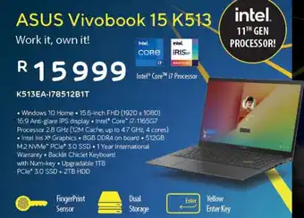 Computer Mania Asus Vivobook 15 K513 11th Gen offer