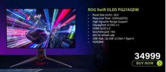 Incredible Connection ROG Swift OLED PG27AQDM offer