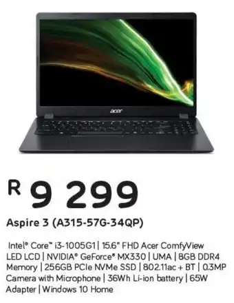 Computer Mania Acer Aspire 3 (A315-57G 34QP) offer
