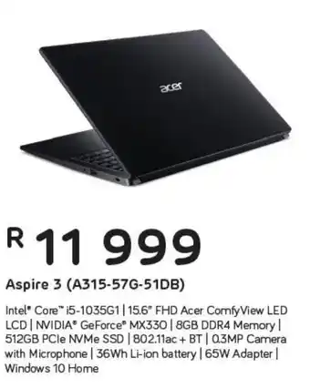 Computer Mania Acer Aspire 3 (A315-57G 51DB) offer