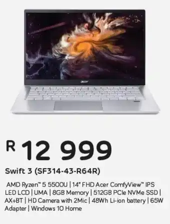 Computer Mania Acer Swift 3 (SF314-43-R64R) offer