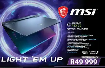 MSI Geforce RTX 30 GE 76 Raider 11UG-001ZA