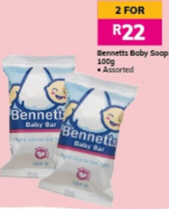 Game Bennetts Baby Soap 100g offer