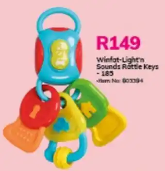 Game Winfun-Light'n Sound Rattle Keys - 185 offer