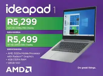 Computer Mania AMD Ideapad 1 11,6" HD (1366x768) Display 82GV0038SA offer