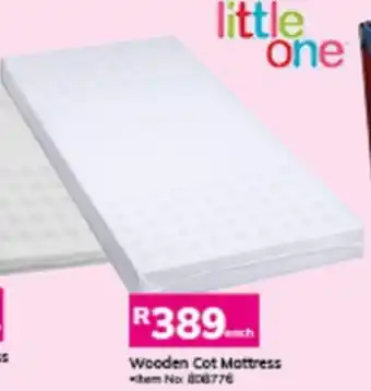 Game Wooden Cot Mattress offer