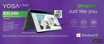 Computer Mania Yoga C940 Core i7 10th Gen 81Q9008MSA offer