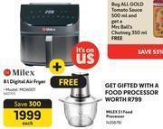 Makro Milex 8l digital air fryer moa001 free milex 2l food processor offer