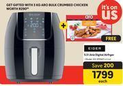 Makro Eiger 5.5l aria digital airfryer eg sfpa01 offer