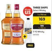 Three ships select 5 yo whisky-750ml