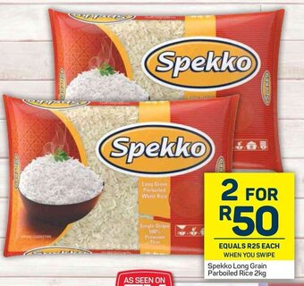 Pick n Pay Spekko Long Grain Parboiled Rice 2kg offer