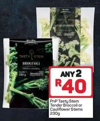Pick n Pay PnP Tasty Stem Tender Broccoli or Cauliflower Stems 230g offer