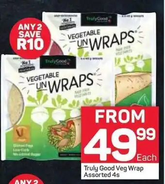 Pick n Pay Truly Good Veg Wrap Assorted 4s offer