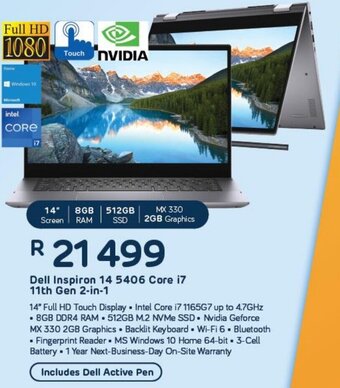 Computer Mania Dell Inspiron 14 5406 Core i7 11th Gen 2-in-1 offer