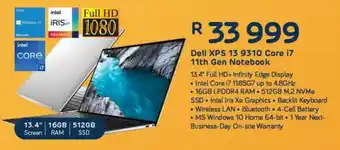 Computer Mania Dell XPS 13 9310 Core i7 11th Gen Notebook offer